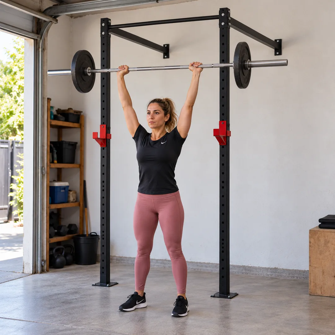 Press militar en el rack de pared